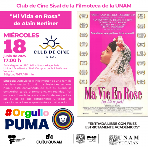 Club de Cine Filmoteca de la UNAM “Mi vida en rosa” de Alain Berliner